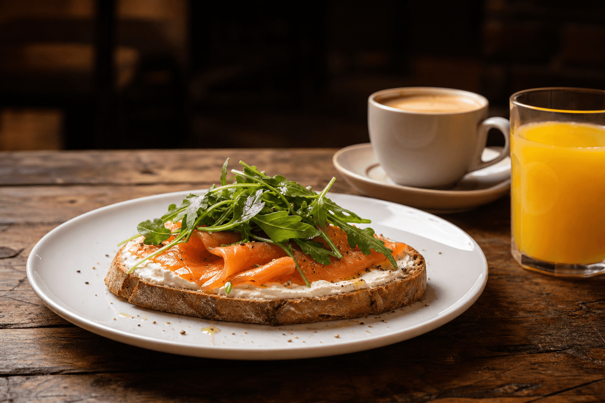 Desayuno Salmón — Desayunos en Txoko Kafe Zarautz