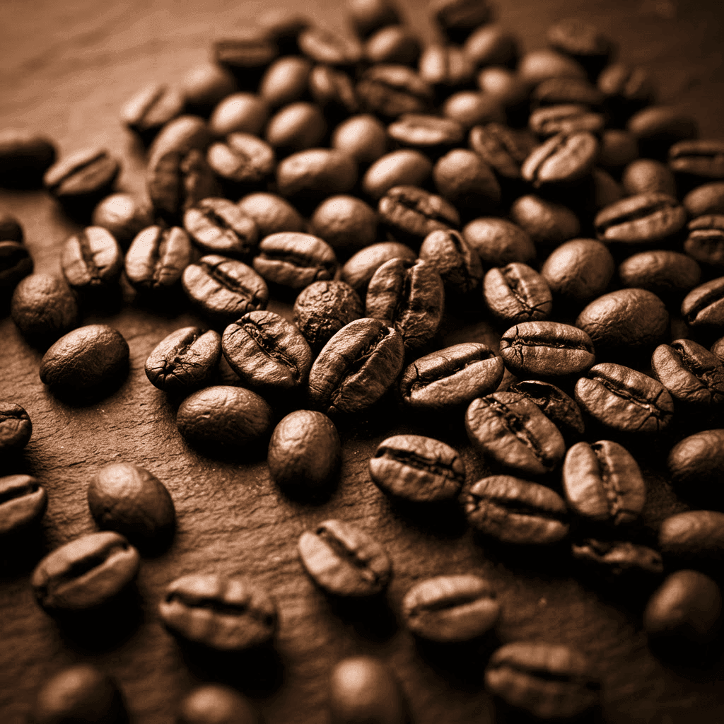 Granos de café tostados