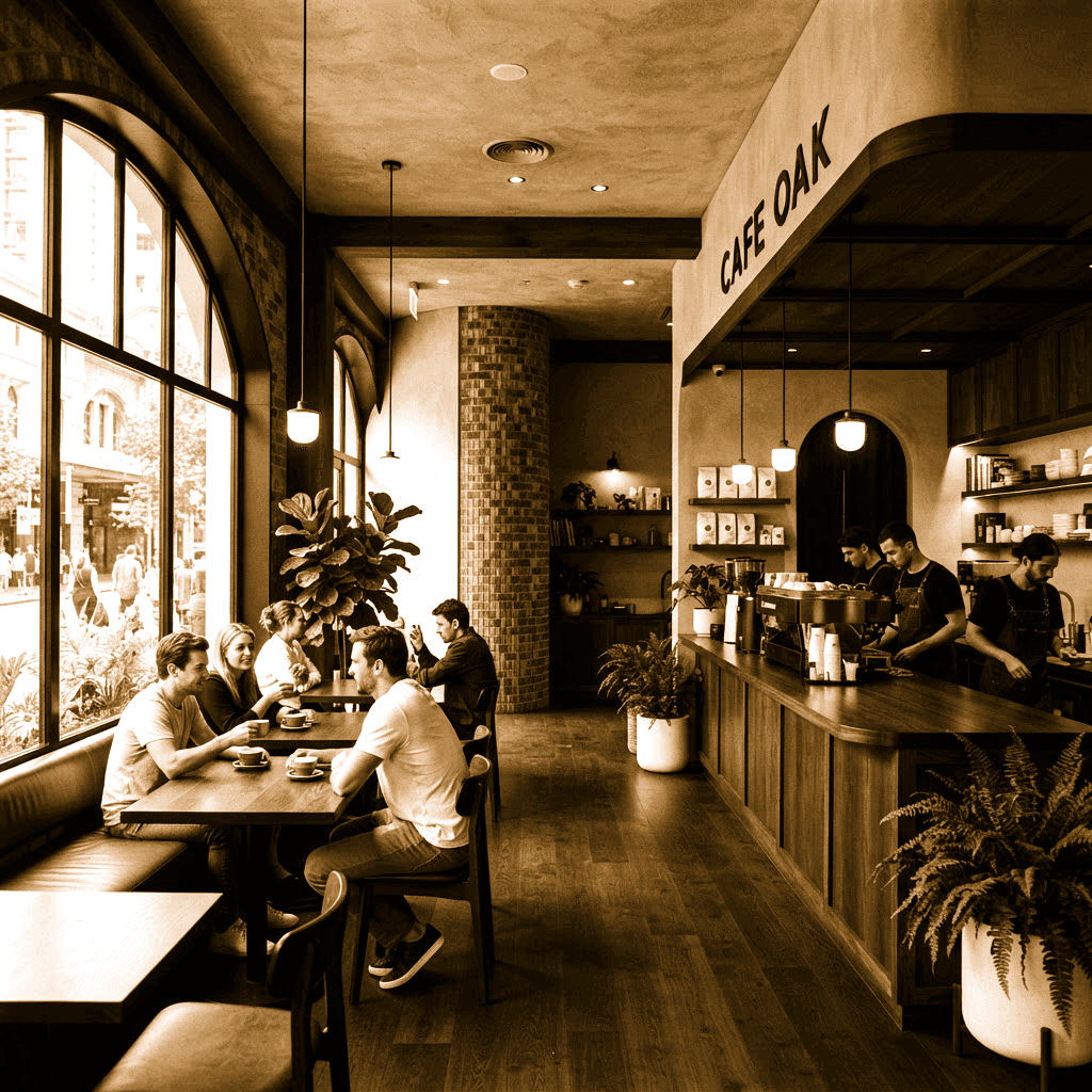 Interior acogedor de Txoko Kafe
